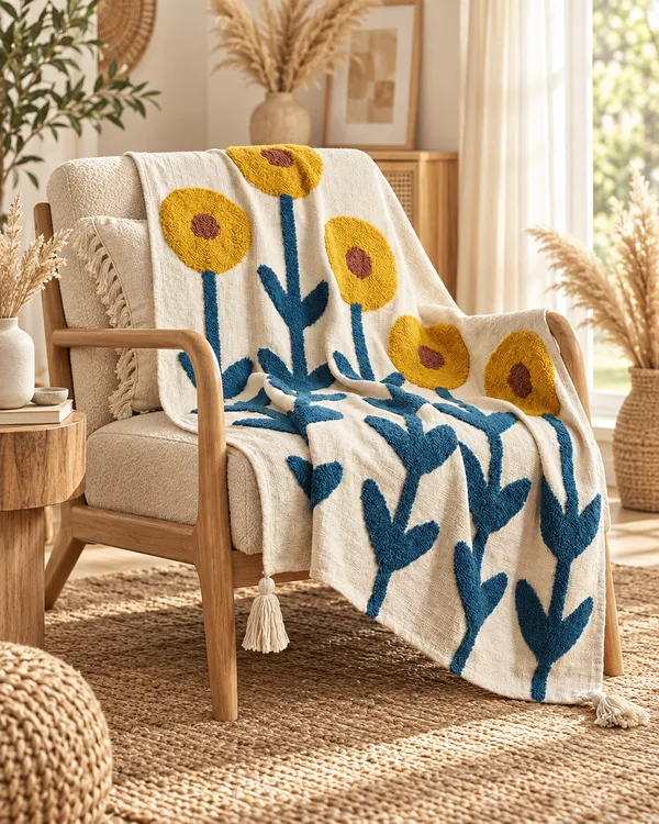 Solara_Bloom_Tufted_Cotton_Throw
