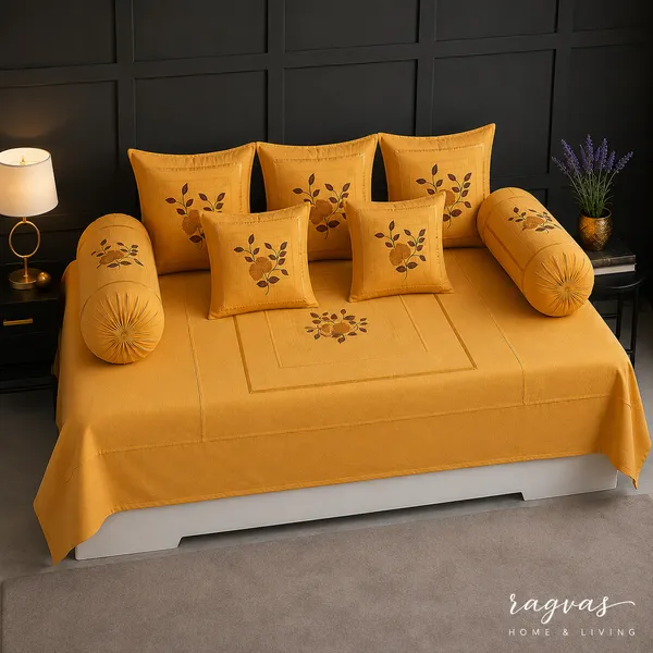 Sunlit_Gold_Quilted_Cotton_Diwan_Set_–_8_Piece