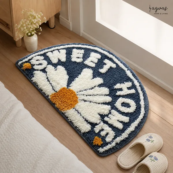 Sweet_Home_Daisy_Microfiber_Doormat_–_40_x_60_cm