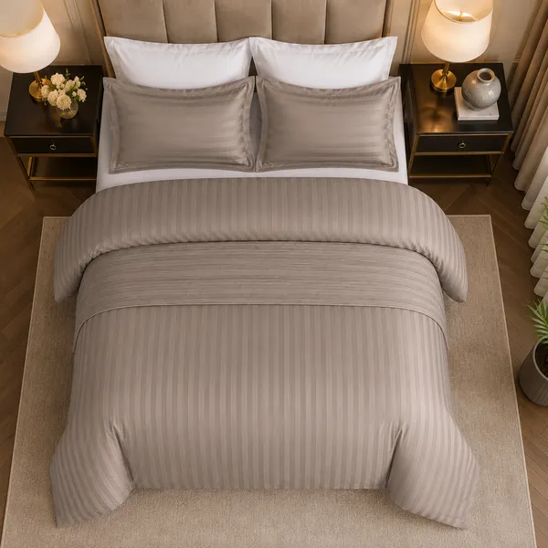 Taupe_Beige_Cotton_Bed_Sheet_Set_For_Bedroom
