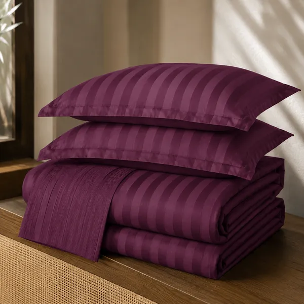 Wine_Plum_Cotton_Bed_Sheet_Set_For_Bedroom