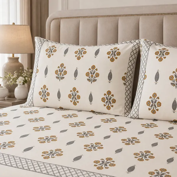 Zarmin_Ivory_Hand-Block_Touch_King_Bedsheet_Set