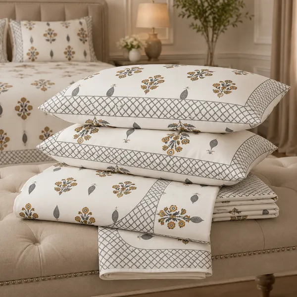 Zarmin_Ivory_Hand-Block_Touch_King_Bedsheet_Set