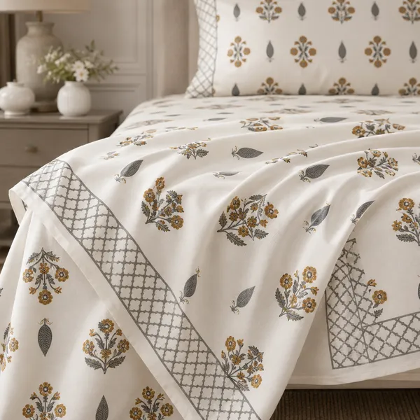 Zarmin_Ivory_Hand-Block_Touch_King_Bedsheet_Set