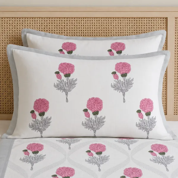 White_Cotton_Hand_Block_Bed_Sheet_Set_For_Bedroom