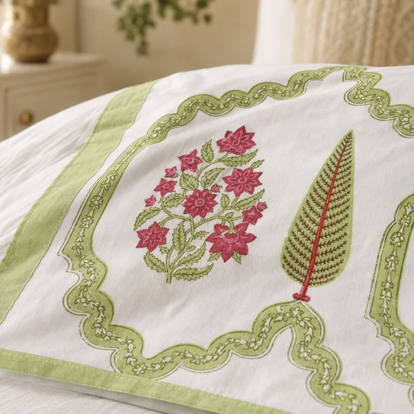White_Cotton_Hand_Block_Bed_Sheet_Set_For_Bedroom