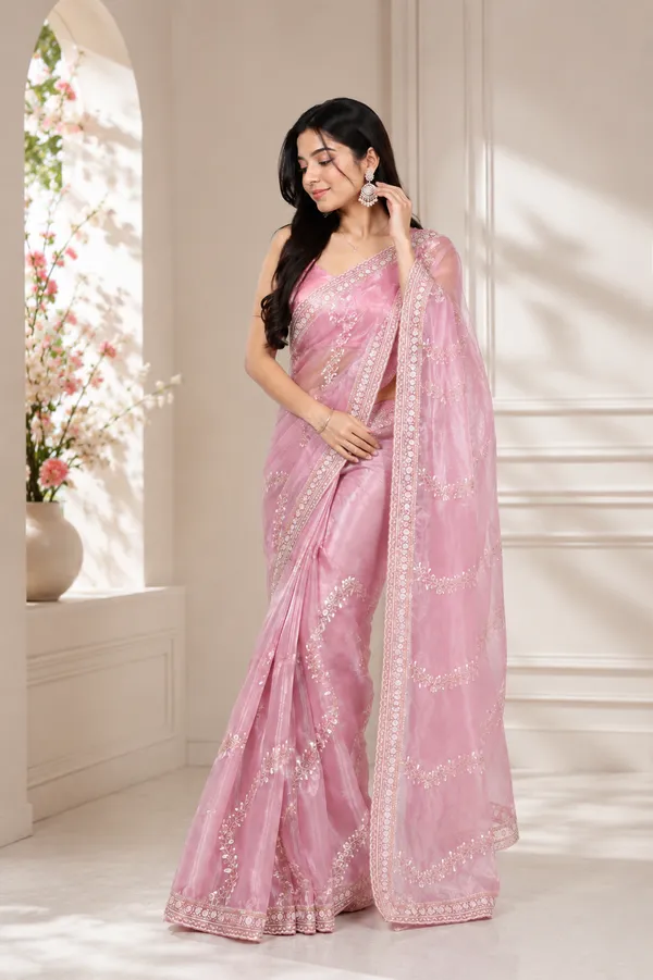 Pink_Embroidered_Saree_For_Women