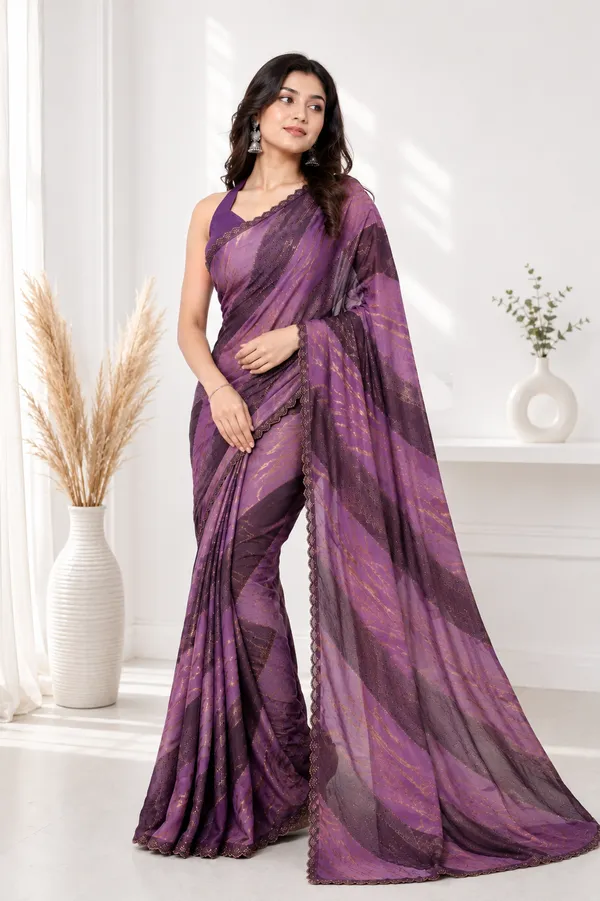 Purple_Chiffon_Printed_Saree_For_Women