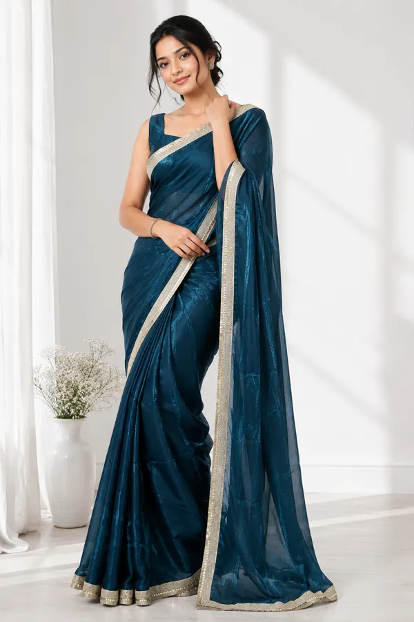 Blue_Tissue_Fabric_Coding_Work_Embellished_Border_Saree_For_Women