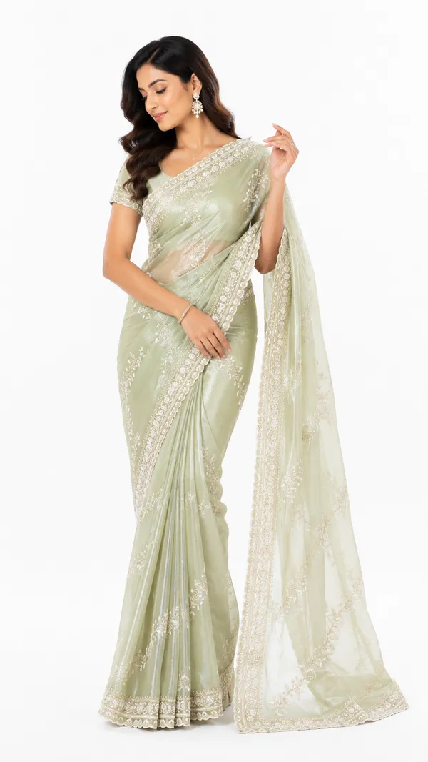Pastel_Green_Embroidered_Saree_For_Women