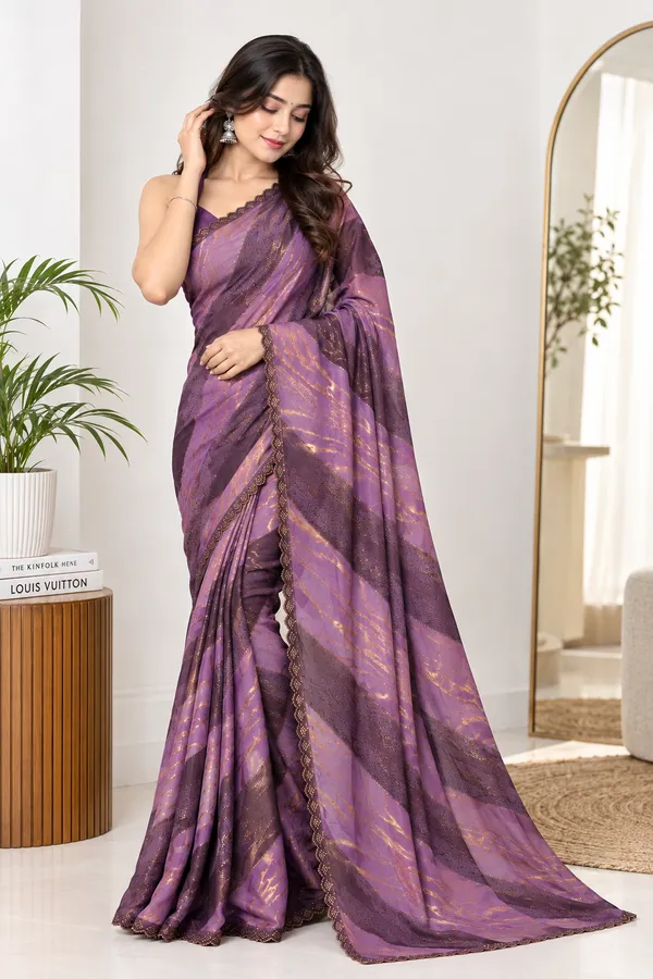 Purple_Chiffon_Printed_Saree_For_Women