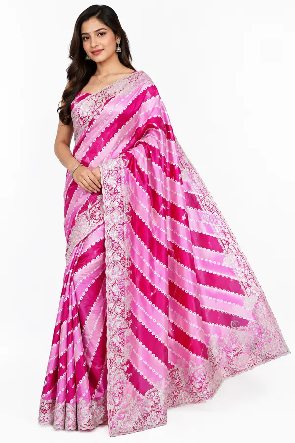 Pink_Printed_Saree_For_Women