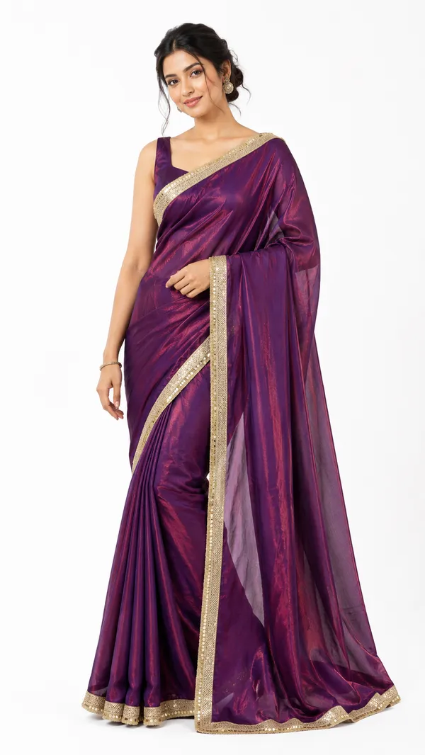 Purple_Shimmer_Saree_For_Women