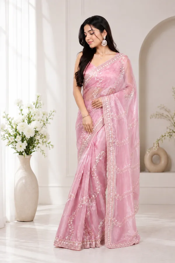 Pink_Embroidered_Saree_For_Women