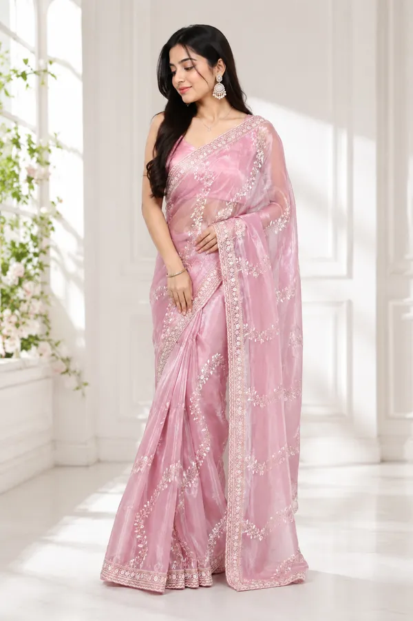 Pink_Embroidered_Saree_For_Women