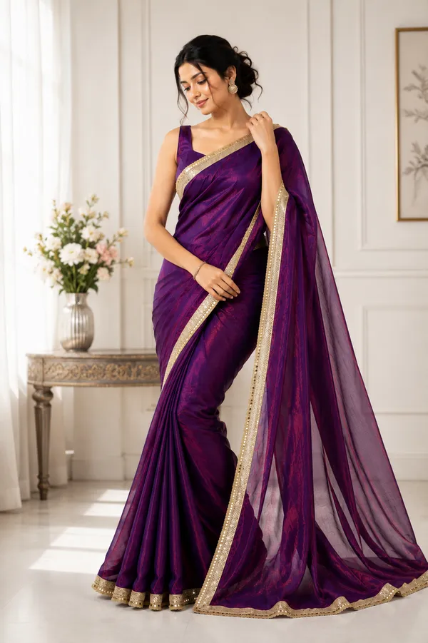 Purple_Shimmer_Saree_For_Women