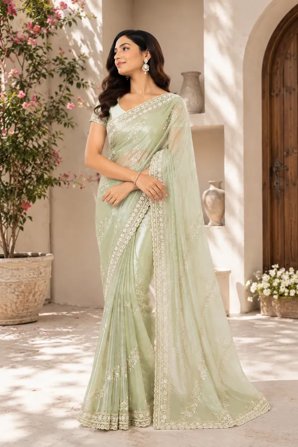 Pastel_Green_Embroidered_Saree_For_Women