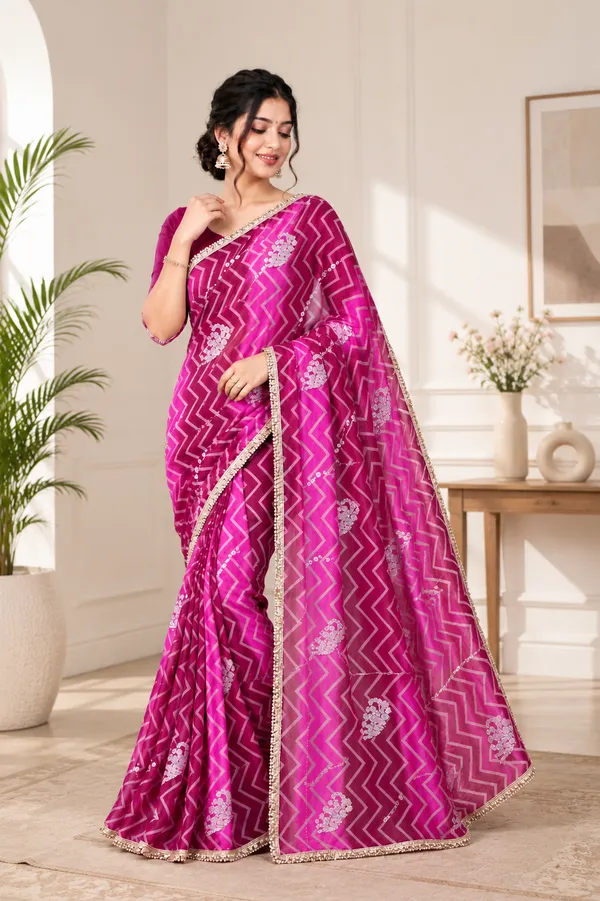 Pink_Chiffon_Multi-Colour_Print_Thread_Embroidered_Saree_For_Women