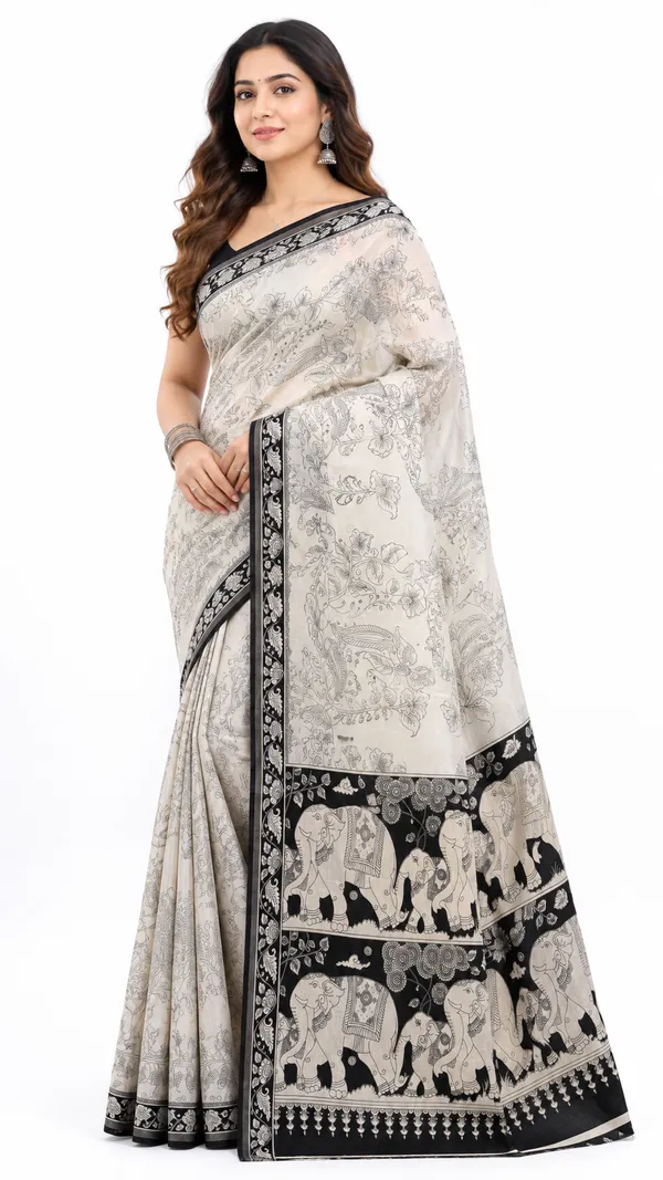White_Printed_Traditional_Saree_for_Women