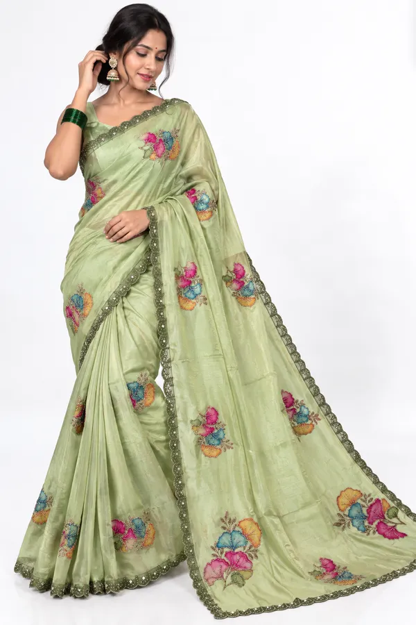 Green_Floral_Embroidered_Saree_for_Women