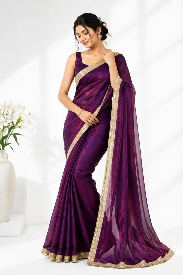 Purple_Shimmer_Saree_For_Women