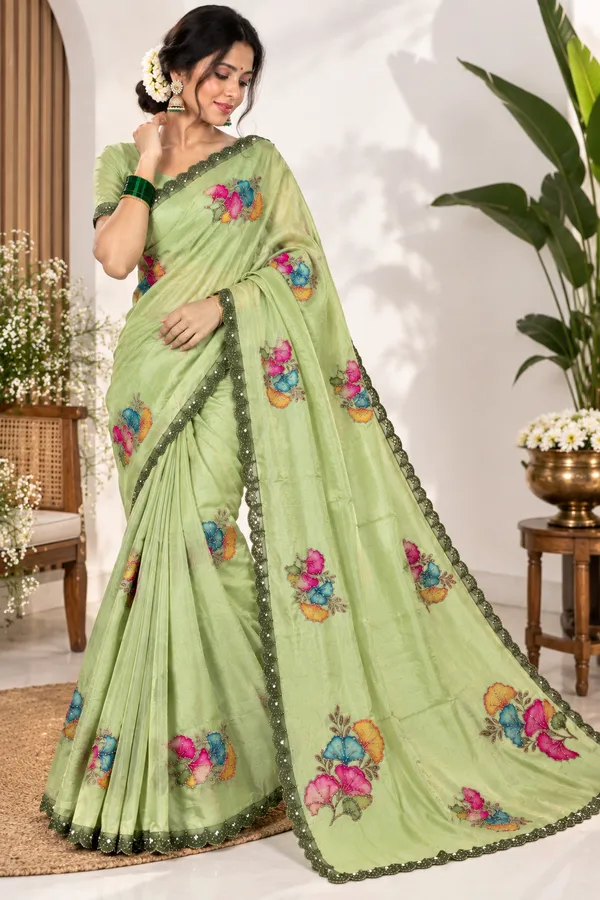 Green_Floral_Embroidered_Saree_for_Women
