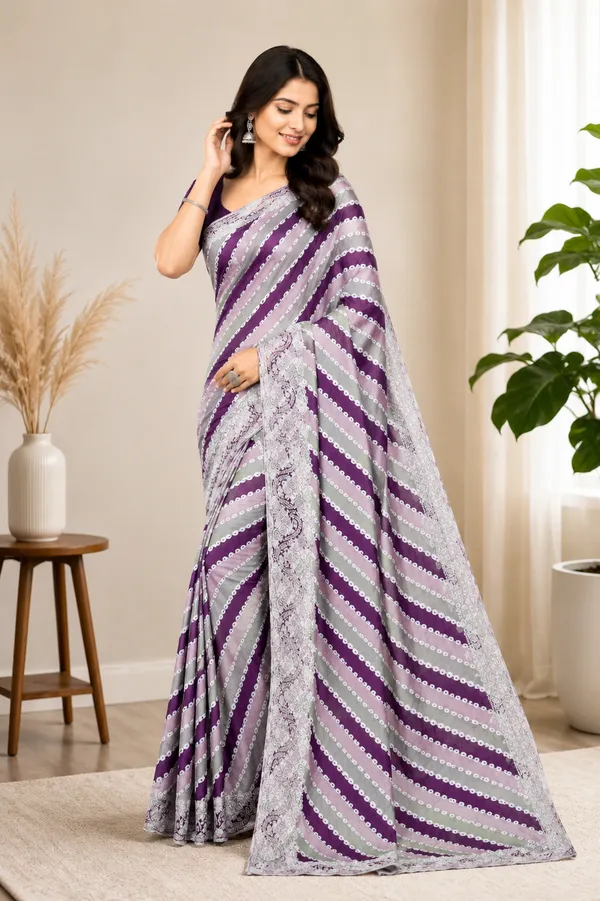 Purple_Chinon_Digital_Print_Striped_Embroidered_Saree_For_Women