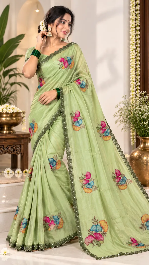 Green_Floral_Embroidered_Saree_for_Women