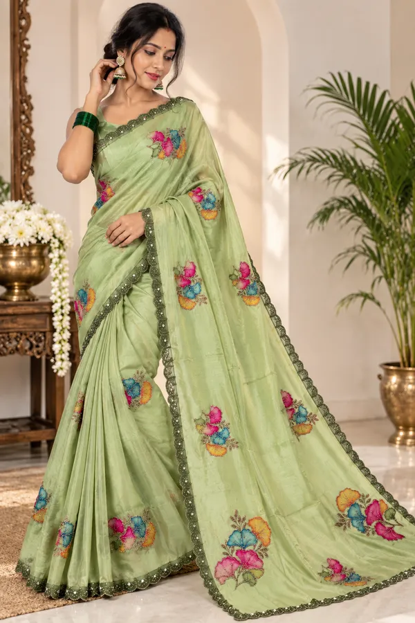 Green_Floral_Embroidered_Saree_for_Women