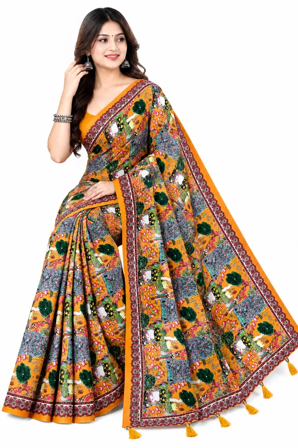 Multicolor_Printed_Saree_For_Women