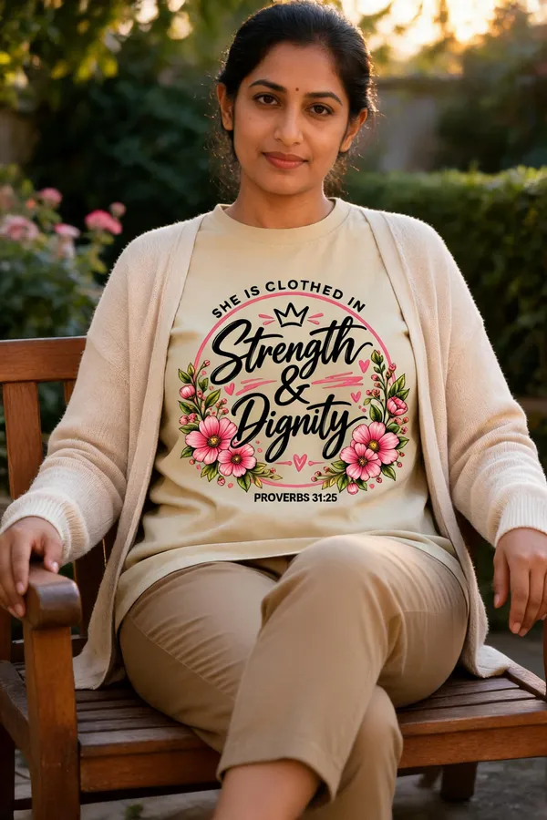 Beige_Cotton_Oversized_Strength_Graphic_T-Shirt_For_Unisex