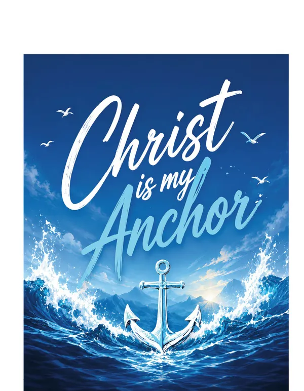 Blue_Cotton_Christ_My_Anchor_Graphic_T-Shirt_For_Unisex