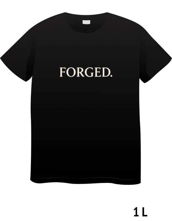 Black_Cotton_Forged_Graphic_Print_T-Shirt_For_Unisex