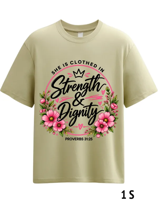 Beige_Cotton_Oversized_Strength_Graphic_T-Shirt_For_Unisex
