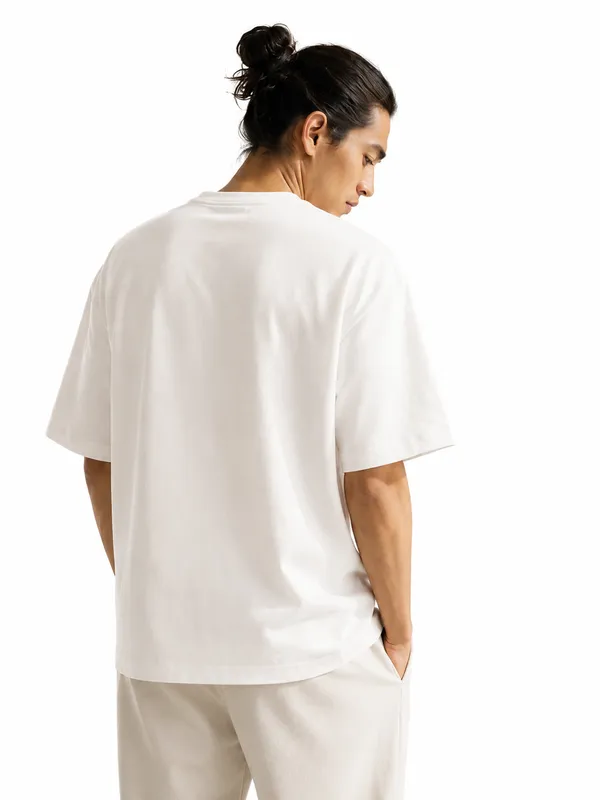 White_Cotton_I'm_Loving_His_Grace_Printed_T-Shirt_For_Men