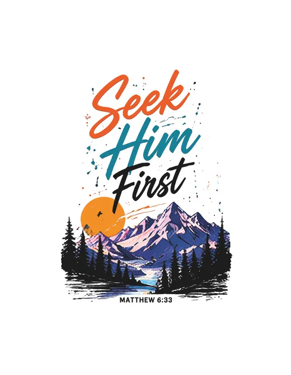 Pink_Cotton_Seek_Him_First_Crew_Neck_T-Shirt_For_Unisex