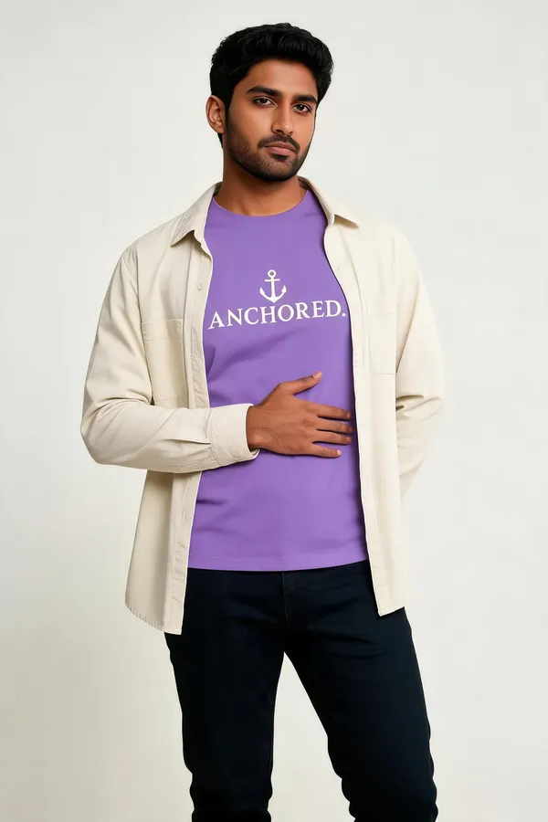 Purple_Cotton_Anchored_Crew_Neck_Graphic_T-Shirt_For_Unisex