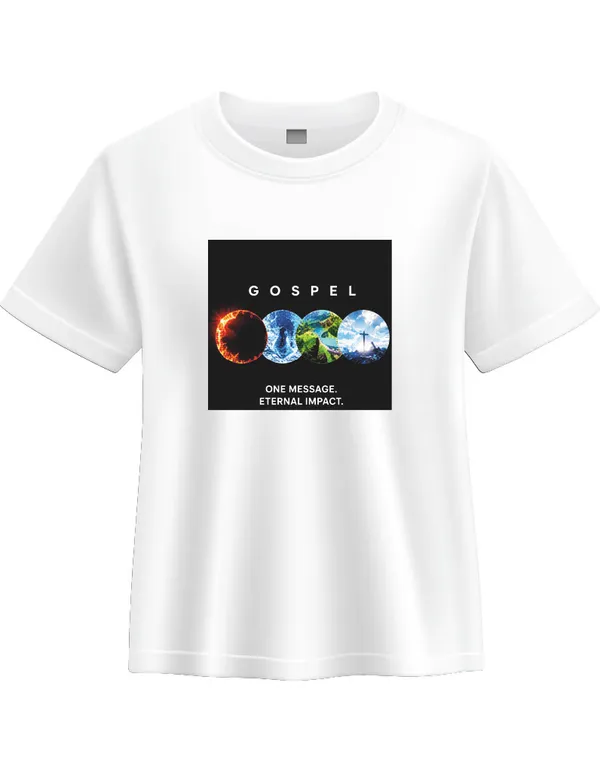 White_Cotton_Gospel_Graphic_T-Shirt_For_Unisex