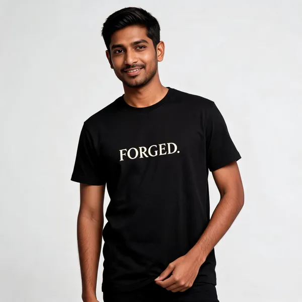 Black_Cotton_Forged_Graphic_Print_T-Shirt_For_Unisex
