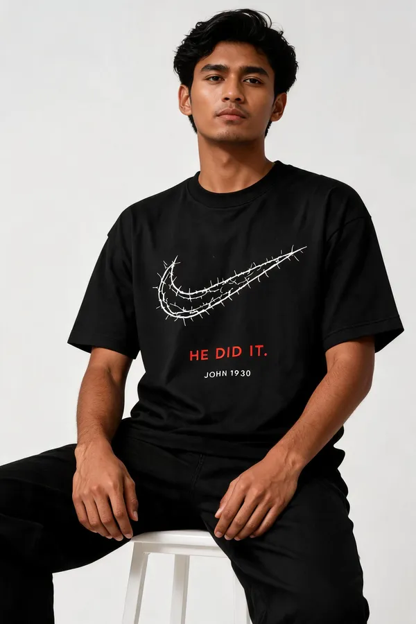 Black_Cotton_He_Did_It_Graphic_Printed_T-Shirt_For_Unisex