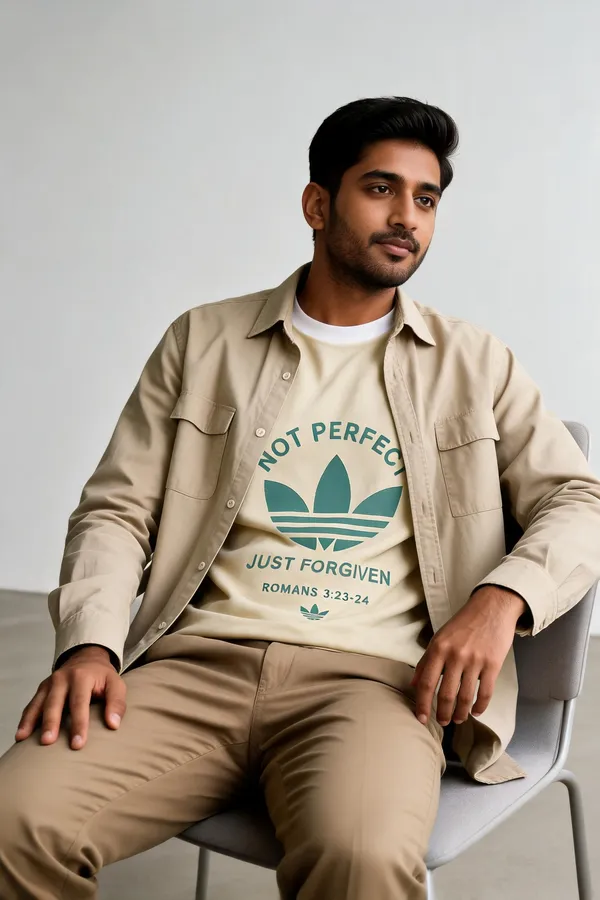 Beige_Cotton_Casual_Fit_Graphic_T-Shirt_For_Unisex