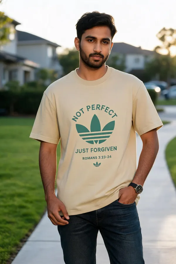 Beige_Cotton_Casual_Fit_Graphic_T-Shirt_For_Unisex