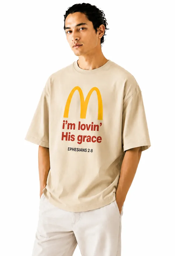 Beige_Cotton_I'm_Loving_His_Grace_Printed_T-Shirt_For_Men