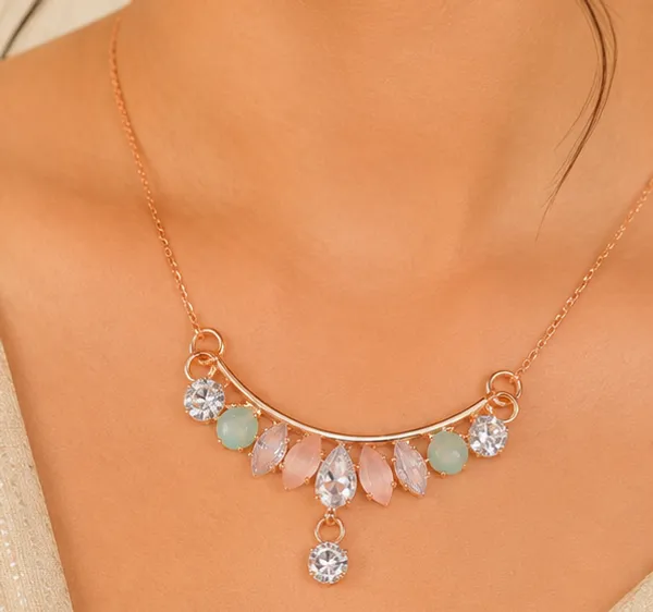 Multicolour_Stone_Crescent_Shaped_Mangalsutra_Pendant_For_Women