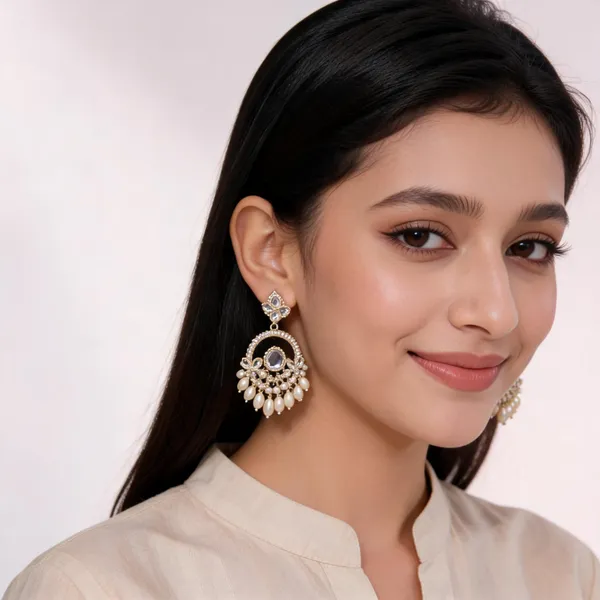 Silver_Steel_Pearl_Beaded_Chandbali_Earrings_For_Women