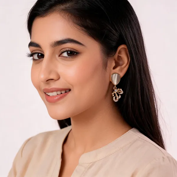 Gold_Brass_Floral_Oval_Stone_Drop_Earrings_For_Women