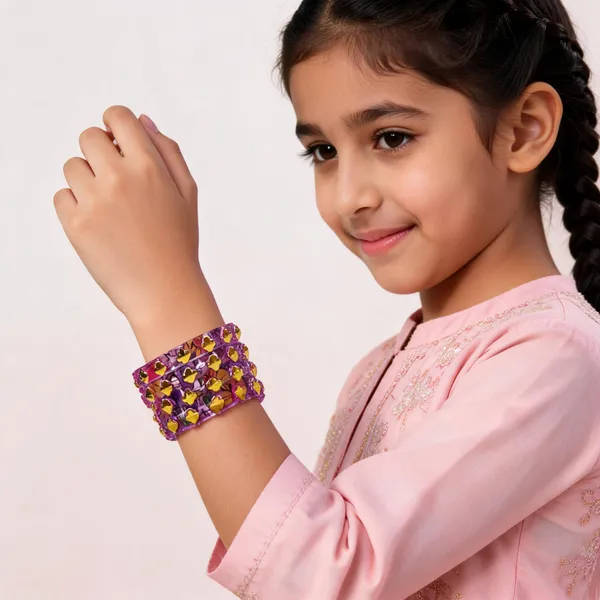 Purple_Fiber_Floral_Embellished_Stacked_Bangle_Set_For_Girls