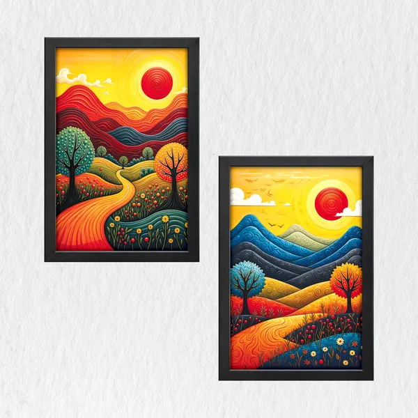 Golden_Horizons_Wall_Paintings_(_Set_of_2)