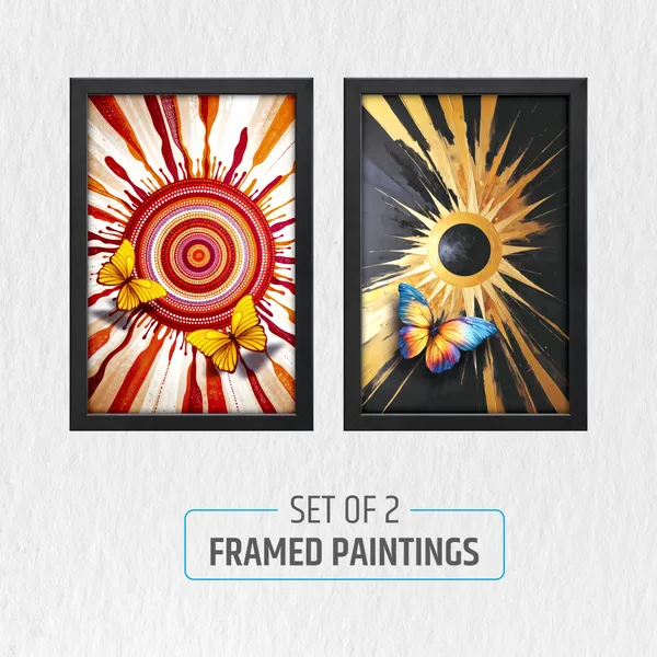 Golden_Sun_&_Butterfly_Abstract_Wall_Painting_(Set_of_2)