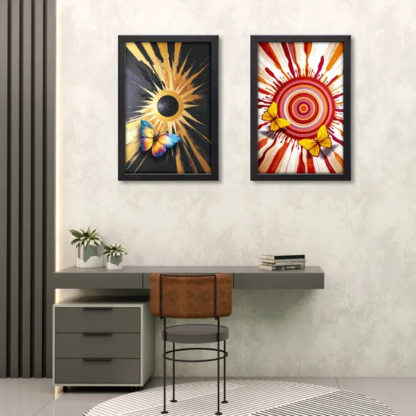 Golden_Sun_&_Butterfly_Abstract_Wall_Painting_(Set_of_2)
